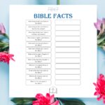 Bible Facts - Printable PDF (Interactive Learning Activity)